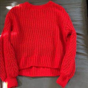 Red sweater